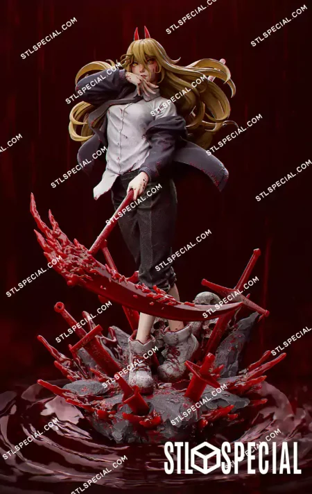 Chainsaw Man Power STL 3D Printable Figure