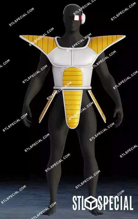 Saiyan Armor STL Files Life Size Cosplay 3D Print