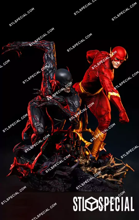 Flash vs Black Flash STL 3D Model