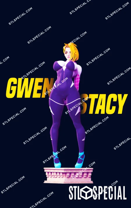 Gwen Stacy Thicc Version STL 3D Model