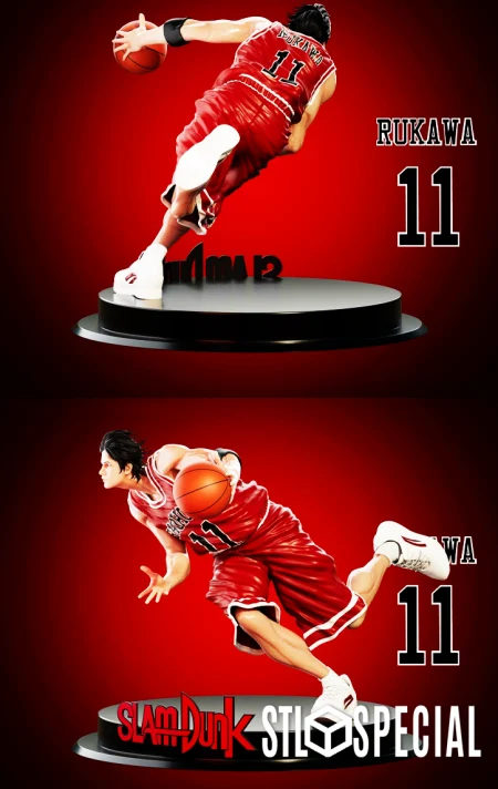 Rukawa Slam Dunk STL Special File 3D Model