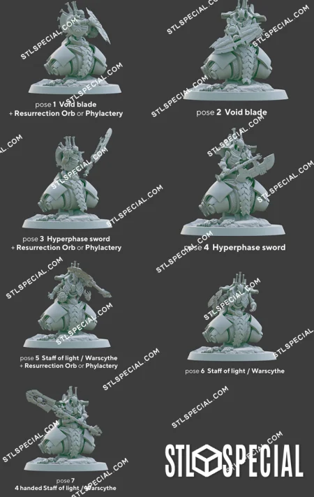 Lokhust Lord Full Squad STL 3D Model