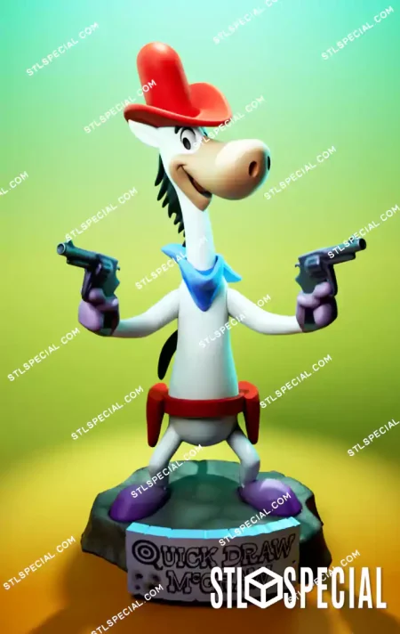Quick Draw McGraw STL 3D Model