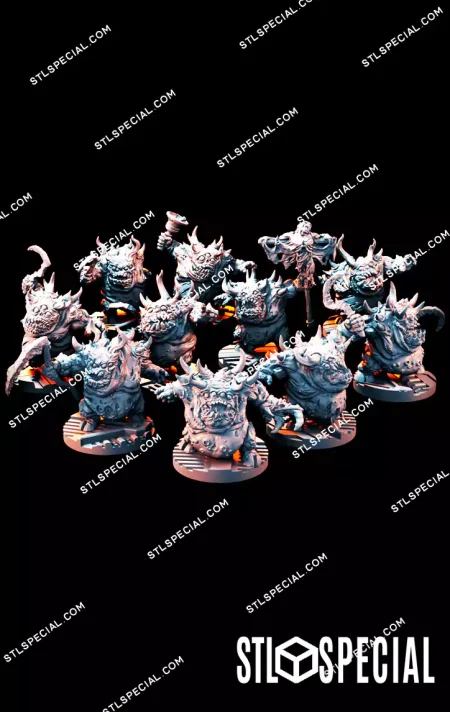 Blight Runners 32mm Infantry STL Set