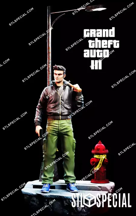 Claude Speed GTA III STL 3D Model