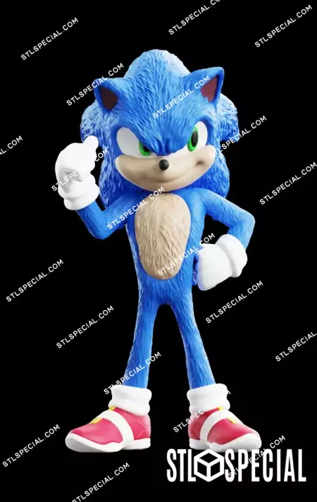 Life Sized Sonic STL and 3MF 3D Printer