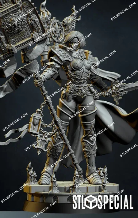 Battle Sister Superior STL 3D Model
