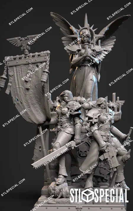 Sisters of Battle STL 3D Model