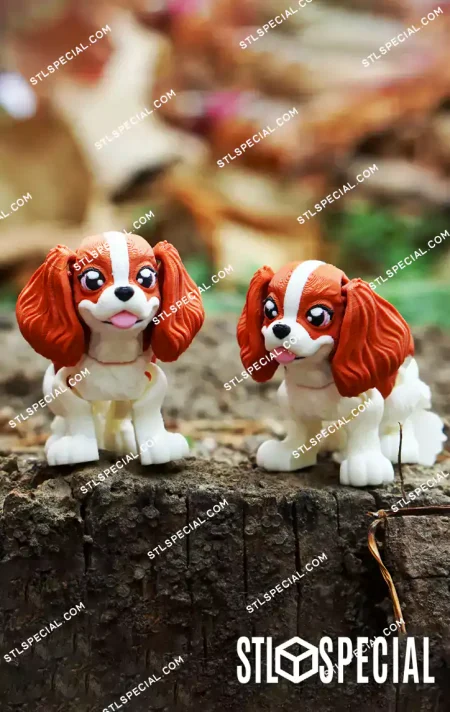 Flexi Cavalier King Charles STL and 3MF