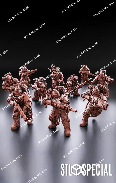 Solar Guard - Imperial Infantry Squad STL Special 3D Model
