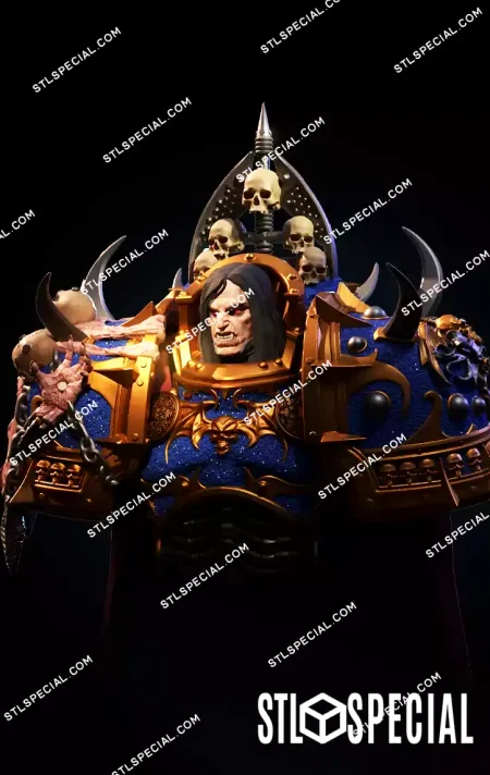 Konrad Curze Bust STL 3D Model