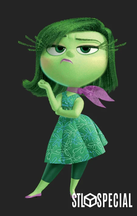 Disgust from Inside Out with Base 3D Print STL Files – Bring the Sassy Emotion to Life with This Fun, Expressive Model