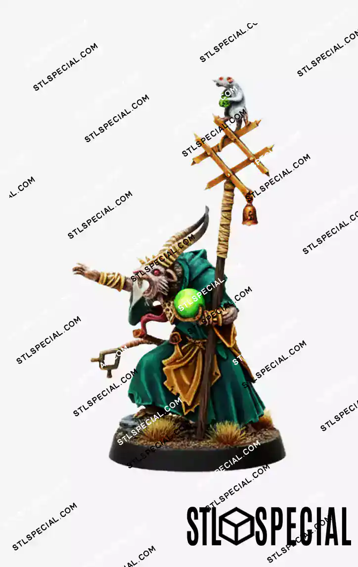 Skaven Grey Seers Ritual Council STL Miniature Set - Image 2