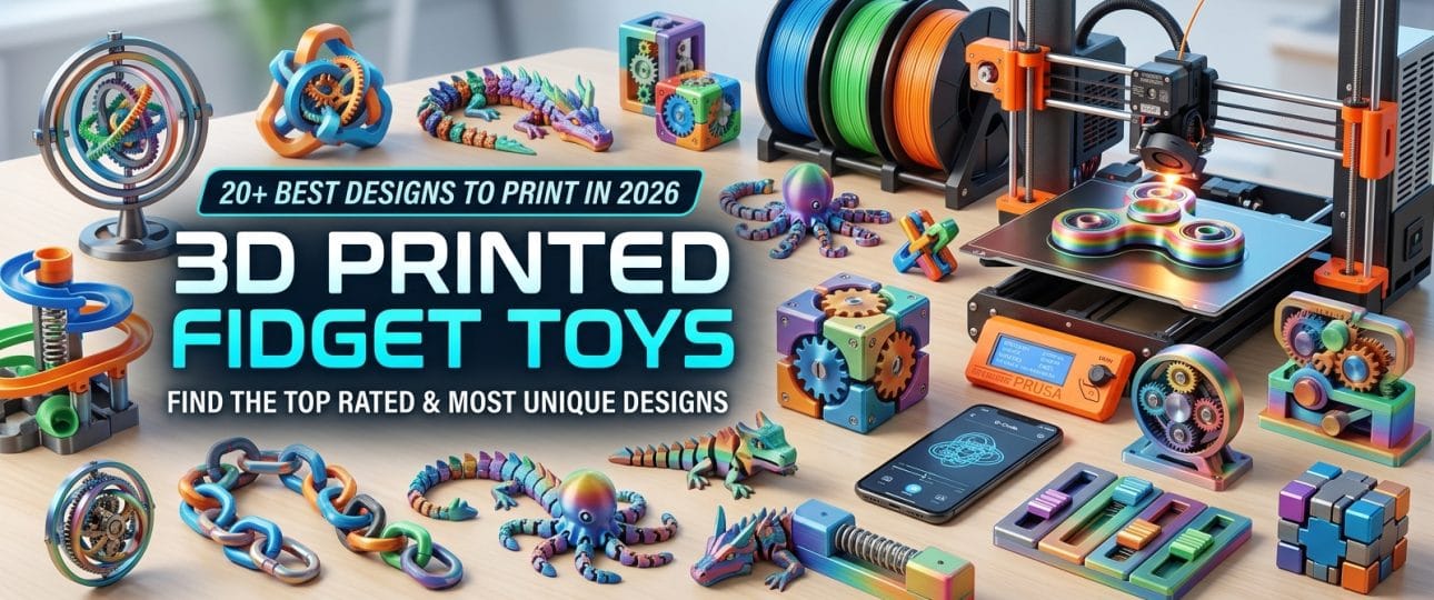 3D Printed Fidget Toys 20+ Best Designs to Print in 2026
