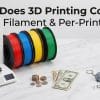 How Much Does 3D Printing Cost in 2026 (Printers, Filament & Per-Print Pricing)