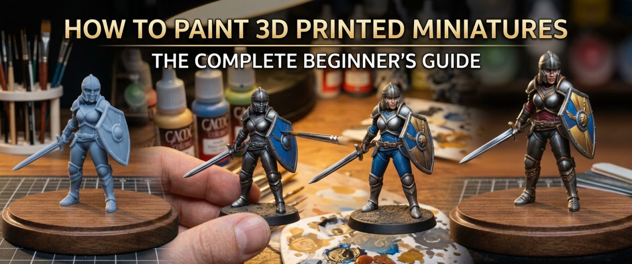 How to Paint 3D Printed Miniatures The Complete Beginner's Guide